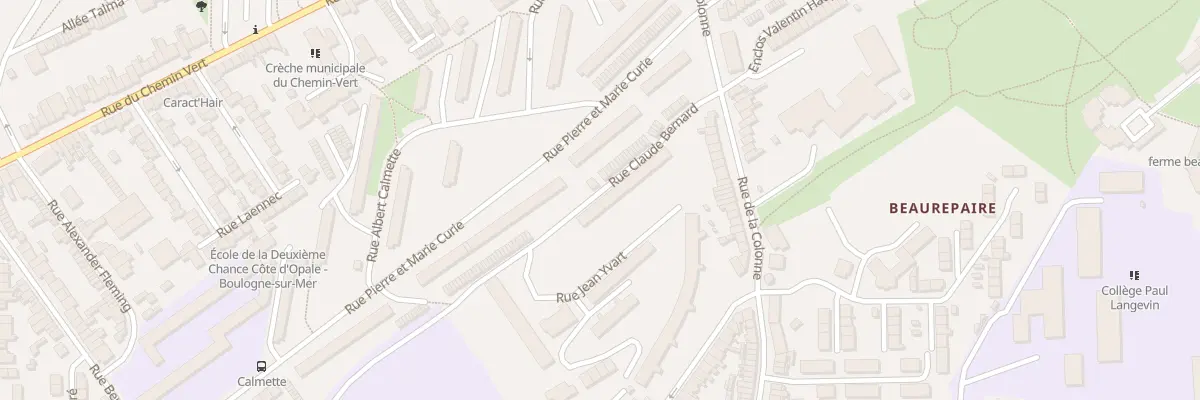 Plan du 17 Rue Claude Bernard à Boulogne-sur-Mer