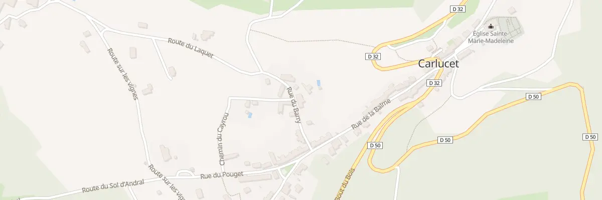 Plan du 5850F Carlucet à Carlucet