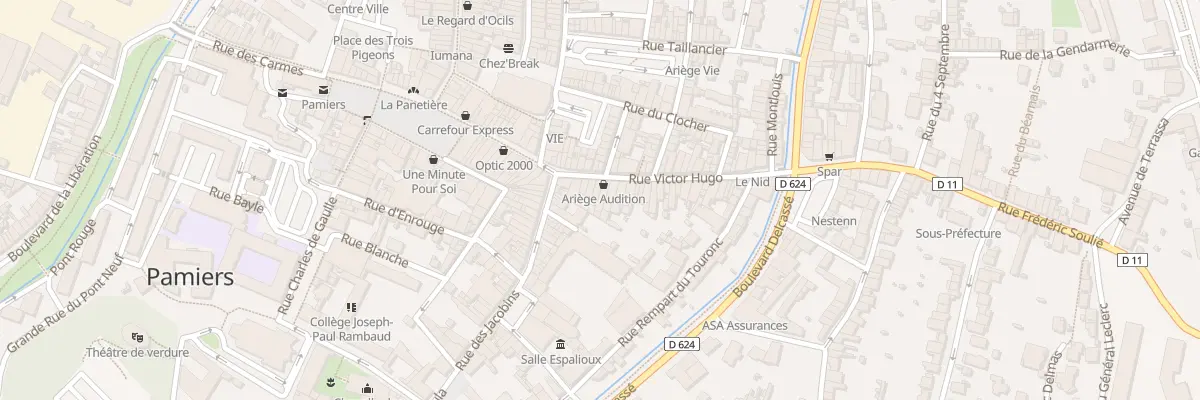 Plan du 12 Rue Victor Hugo à Pamiers