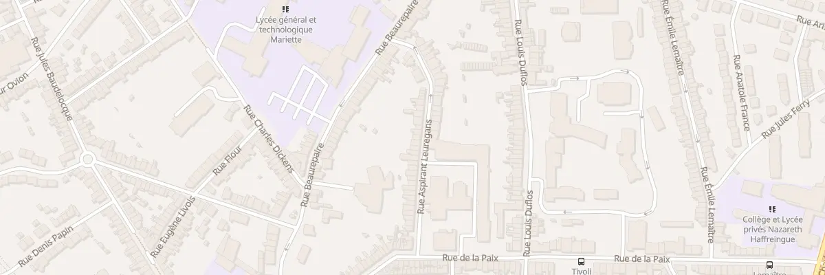 Plan du 44 Rue Aspirant Leuregans à Boulogne-sur-Mer
