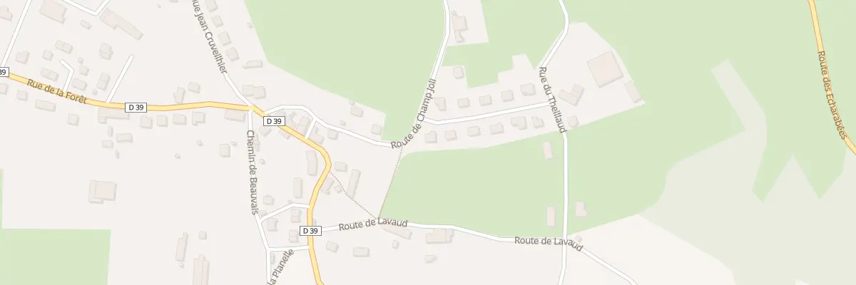 Plan du 2 All de Champ Joli à Châteauneuf-la-Forêt