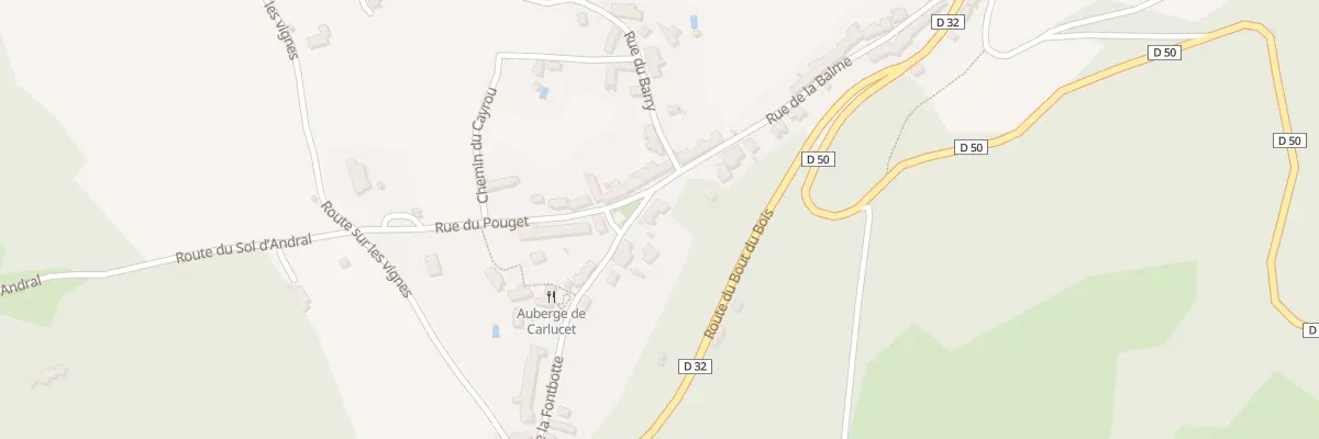 Plan du 5038 Carlucet à Carlucet