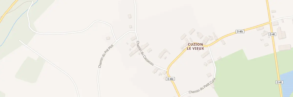 Plan du 8 Che du Casse Cou à Cuzion