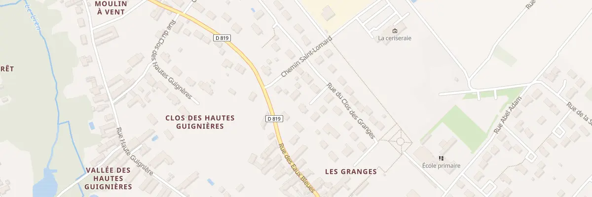 Plan du 48B Rue des Eaux Bleues à Tavers