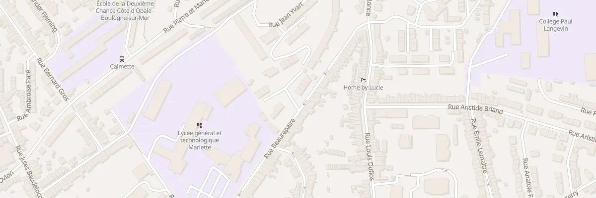 Plan du 83 Rue de Beaurepaire à Boulogne-sur-Mer
