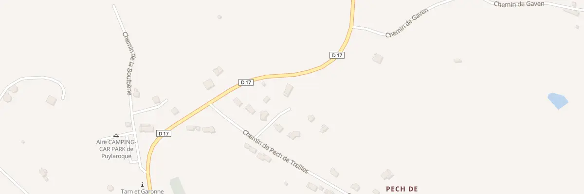 Plan du 5401 Pech de Las Treilles à Puylaroque
