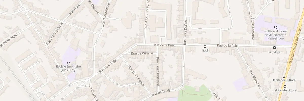 Plan du 29 Rue de Wimille à Boulogne-sur-Mer