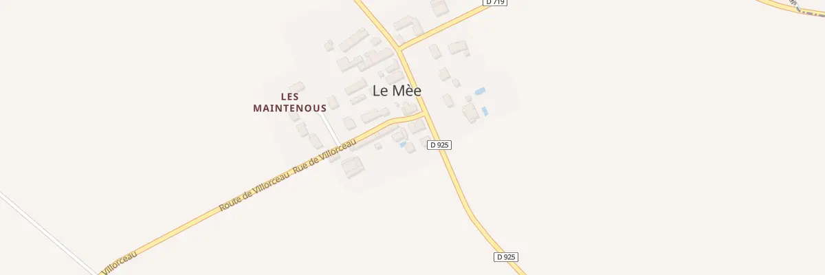 Plan du 1 Rue du Mée à Villorceau