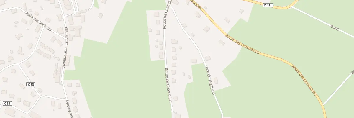 Plan du 20 Rte de Champ Joli à Châteauneuf-la-Forêt