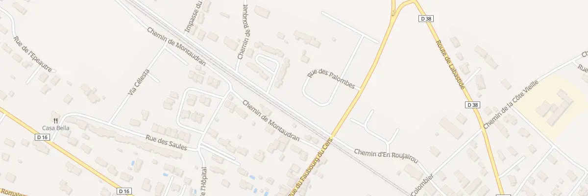 Plan du 144 Rue des Palombes à Baziège