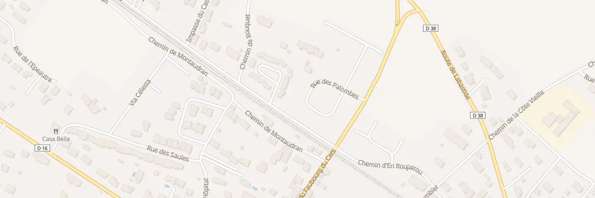 Plan du 136 Rue des Palombes à Baziège