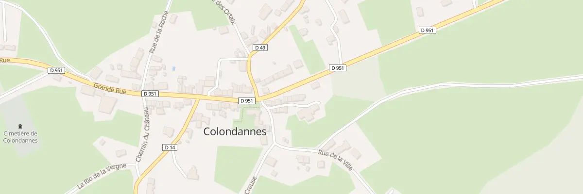 Plan du 9 Grande Rue à Colondannes