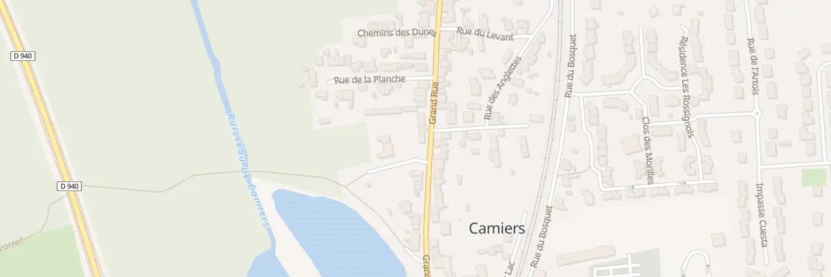 Plan du 29 Rue Grande Rue à Camiers