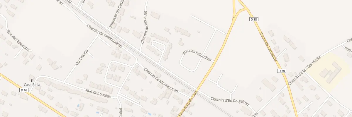 Plan du 130 Rue des Palombes à Baziège