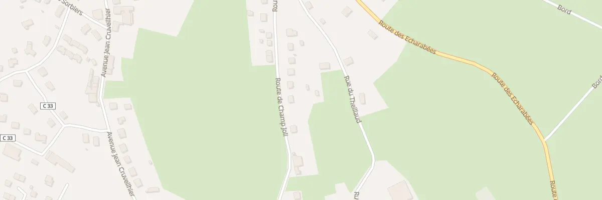 Plan du 14 Rte de Champ Joli à Châteauneuf-la-Forêt