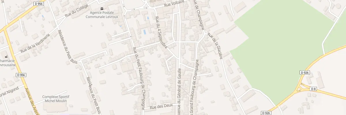 Plan du 20 Rue du Quatre Septembre à Levroux