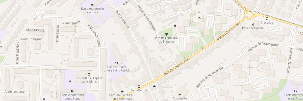 Plan du 24 Rue Condorcet à Boulogne-sur-Mer