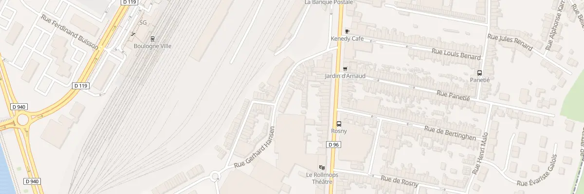 Plan du 56 Rue de la Madeleine à Boulogne-sur-Mer