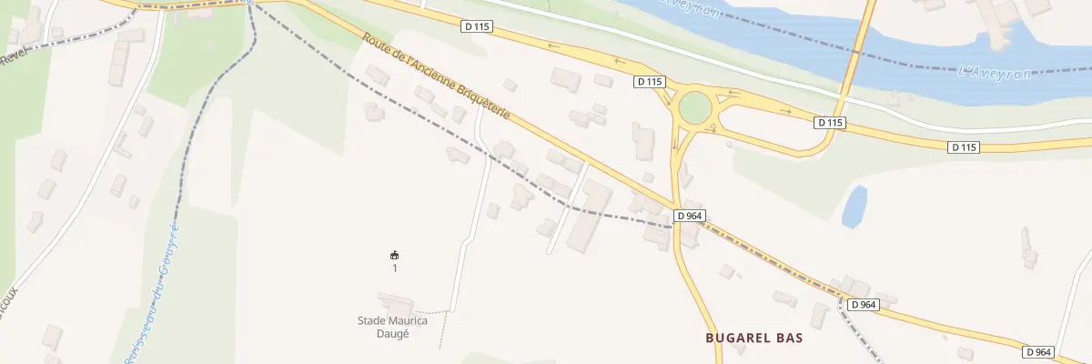 Plan du 93 Rte de l’Ancienne Briqueterie à Bruniquel
