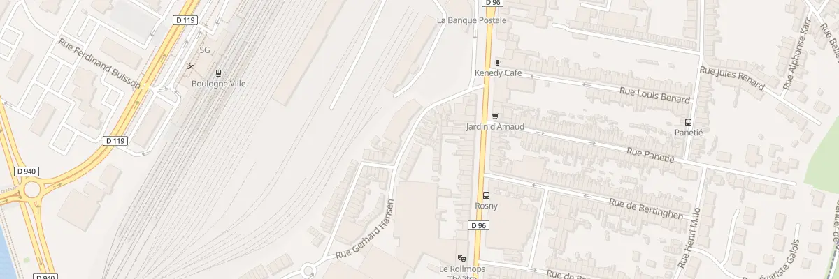 Plan du 62 Rue de la Madeleine à Boulogne-sur-Mer