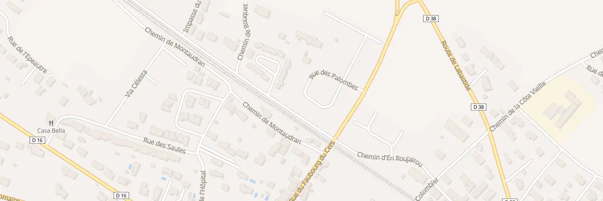 Plan du 150 Rue des Palombes à Baziège