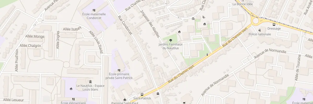Plan du 28 Rue Condorcet à Boulogne-sur-Mer