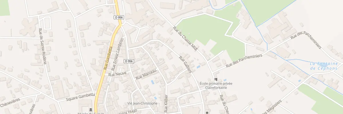 Plan du 12 Rue Galliéni à Levroux