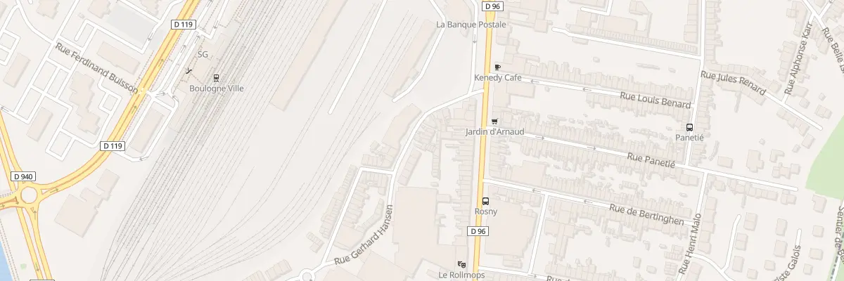 Plan du 64 Rue de la Madeleine à Boulogne-sur-Mer