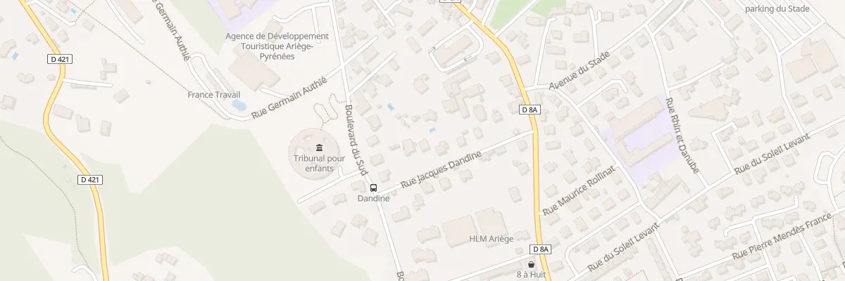 Plan du 8 Rue Jacques Dandine à Foix