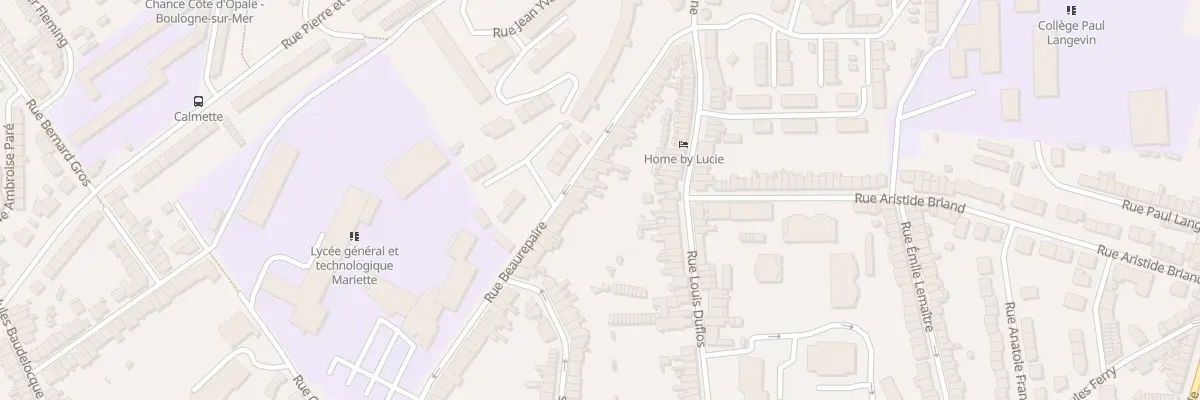 Plan du 110 Rue de Beaurepaire à Boulogne-sur-Mer