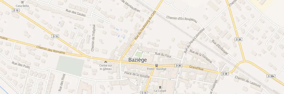 Plan du 20 Pl Jeanne d’Arc à Baziège