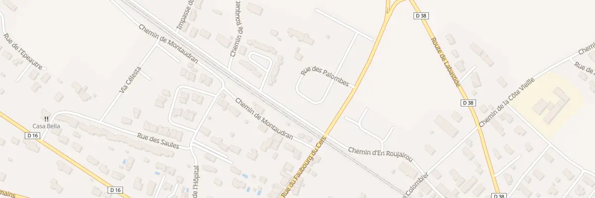 Plan du 154 Rue des Palombes à Baziège