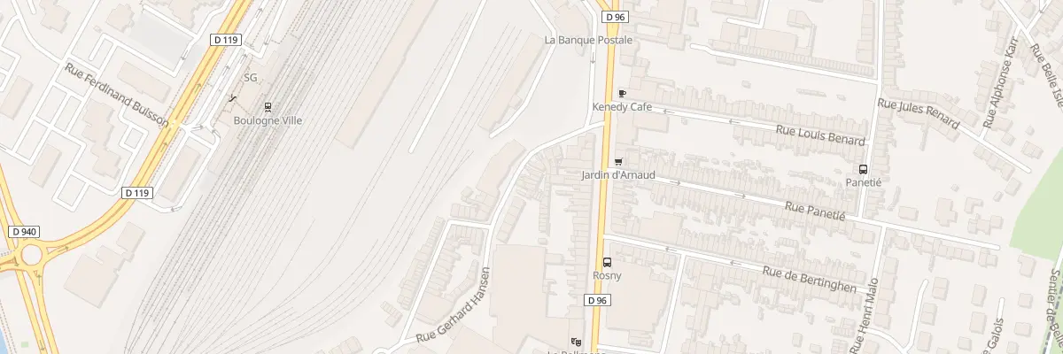 Plan du 68 Rue de la Madeleine à Boulogne-sur-Mer
