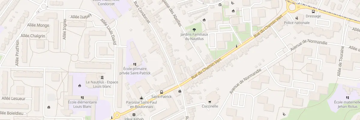Plan du 14 Rue Condorcet à Boulogne-sur-Mer