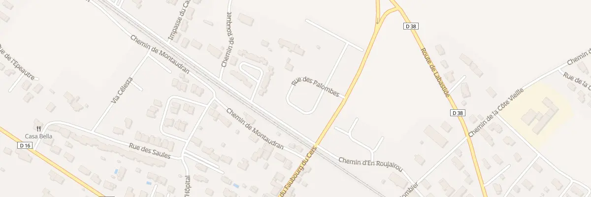 Plan du 127 Rue des Palombes à Baziège