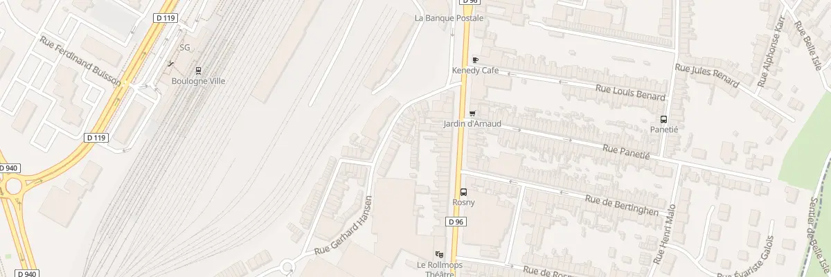 Plan du 72T Rue de la Madeleine à Boulogne-sur-Mer