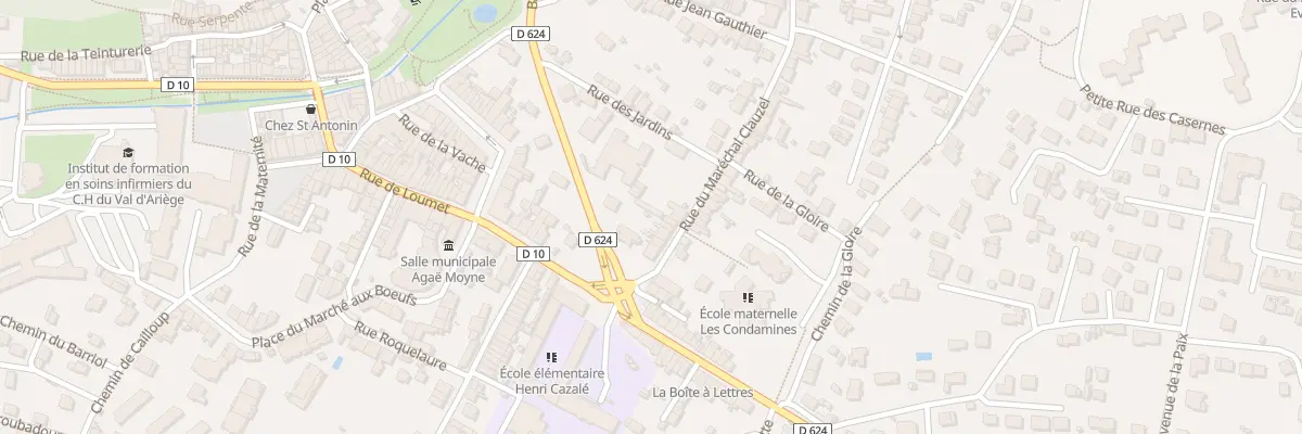 Plan du 7 Rue Mal Clauzel à Pamiers