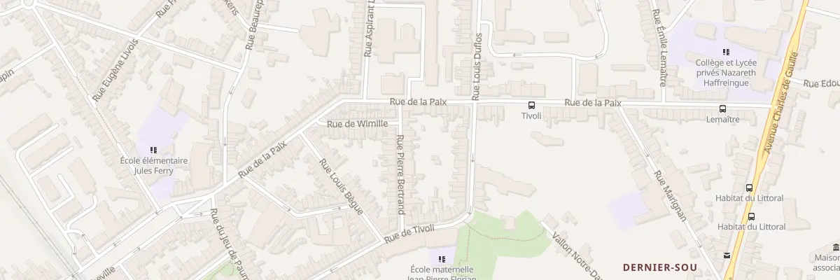 Plan du 28 Rue Pierre Bertrand à Boulogne-sur-Mer