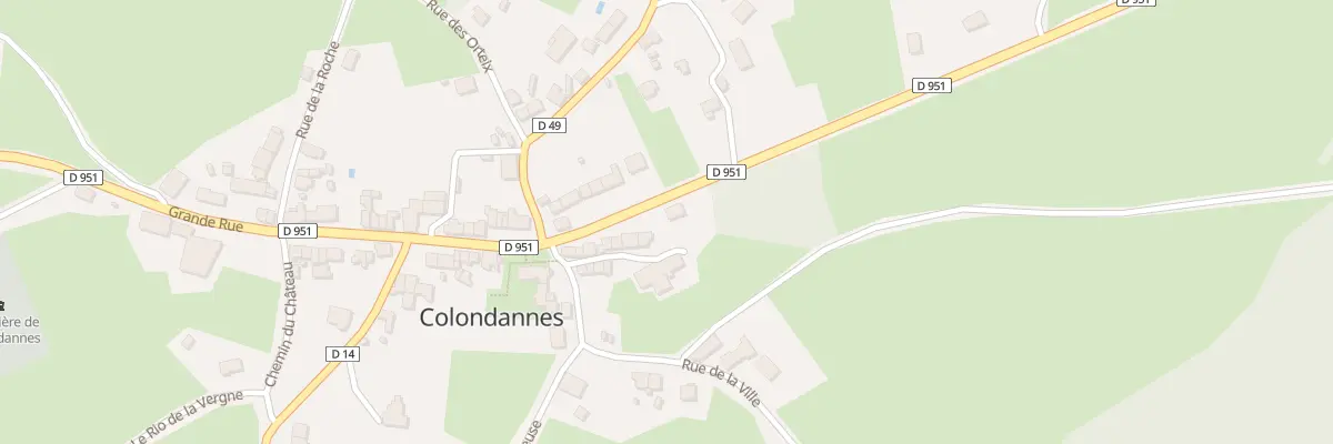 Plan du 5 Grande Rue à Colondannes