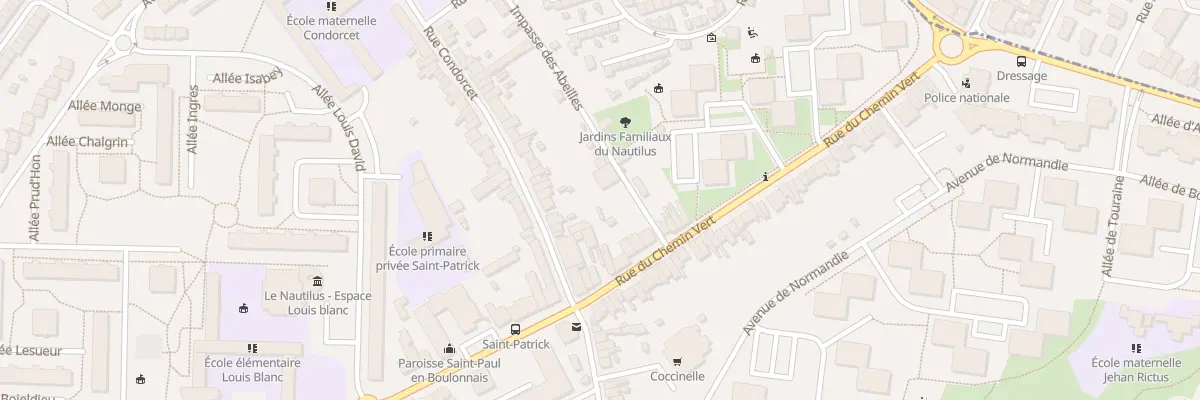Plan du 16 Rue Condorcet à Boulogne-sur-Mer