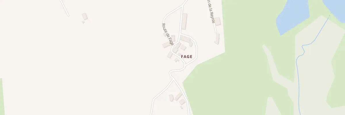 Plan du 6 Rte De Fage à Sainte-Féréole