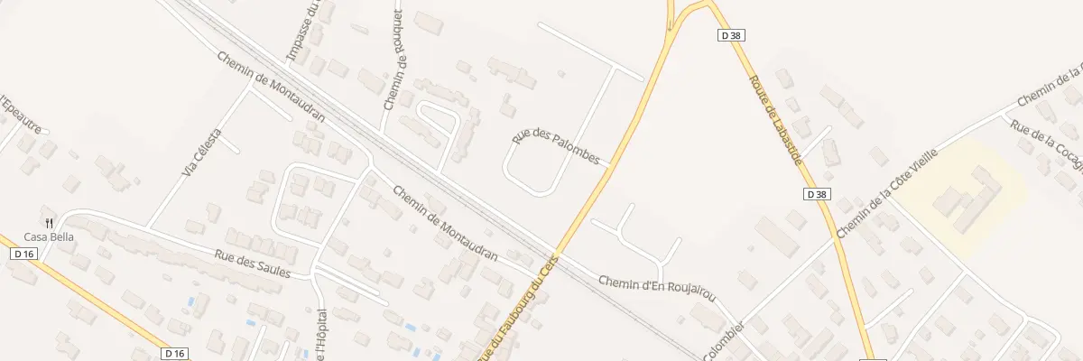 Plan du 204 Rue des Palombes à Baziège