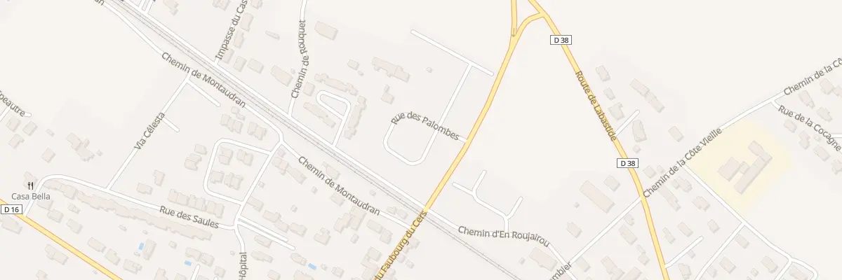 Plan du 211 Rue des Palombes à Baziège