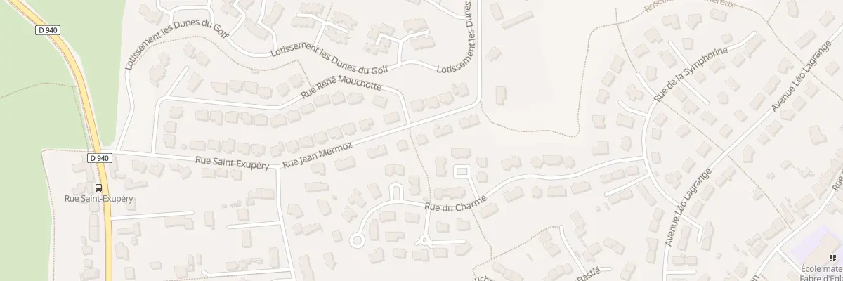 Plan du 14 Rue Jean Mermoz à Wimereux