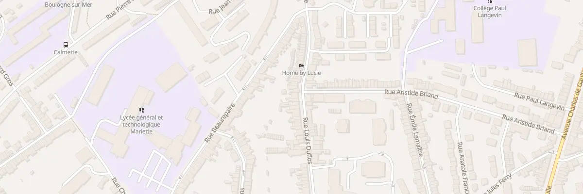 Plan du 89 Rue Louis Duflos à Boulogne-sur-Mer