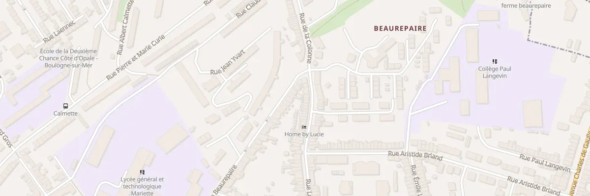Plan du 136 Rue de Beaurepaire à Boulogne-sur-Mer