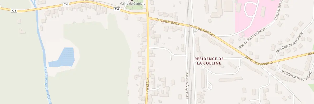 Plan du 94 Rue Grande Rue à Camiers