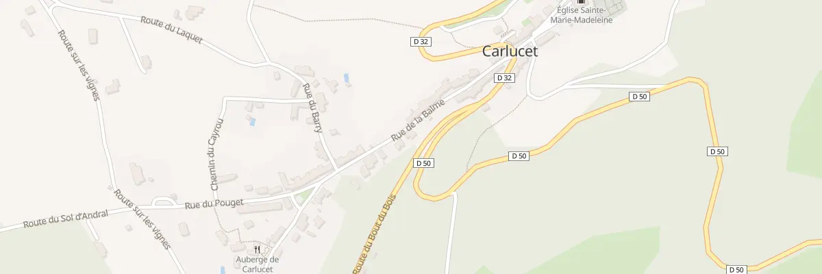 Plan du 5020 Carlucet à Carlucet
