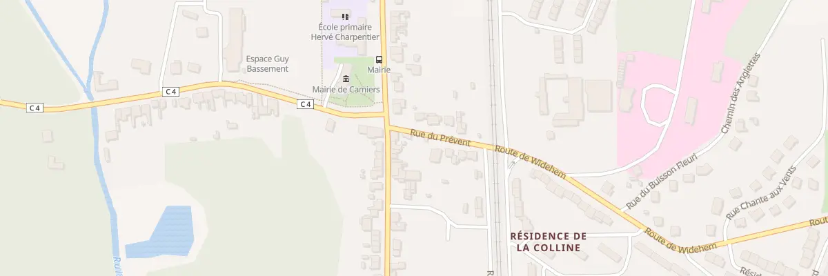 Plan du 2 Rue du Prevent à Camiers