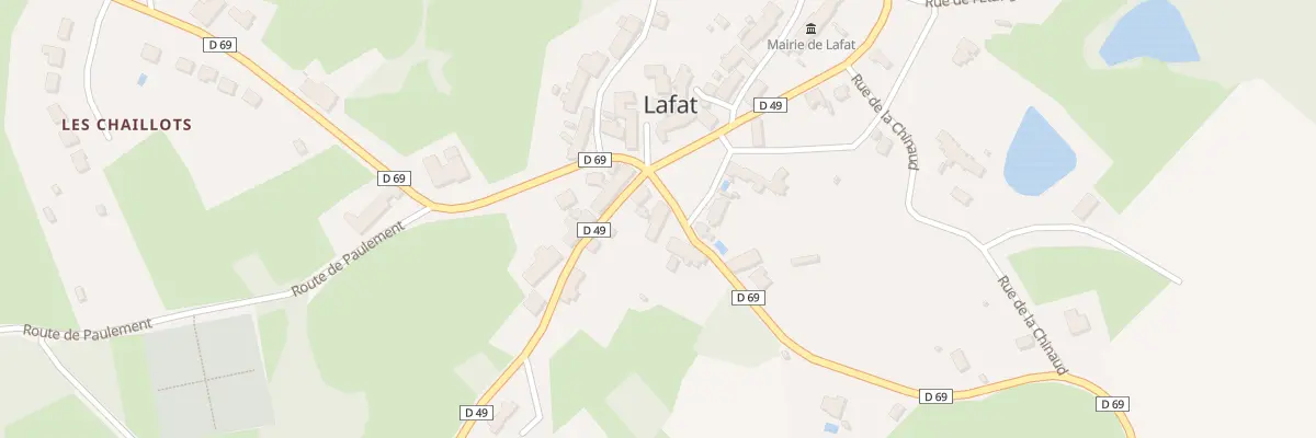 Plan du 6 Rte de Dun Le Palestel à Lafat